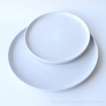 Plato Hondo Porcelana Blanca Coupe